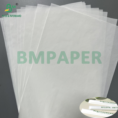 Buen rendimiento de impresión 24 28 GSM Papel de envoltura de higiene blanco sello térmico