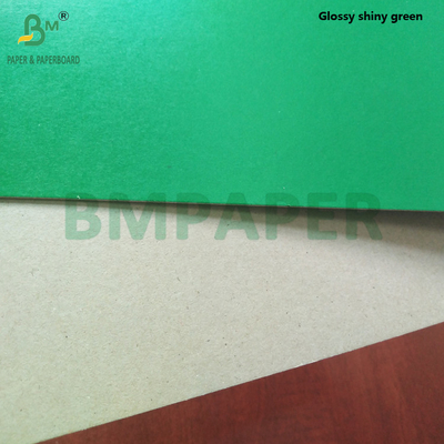 Buen plano carpetas de cubierta de cartón laminado verde azul color gris espalda