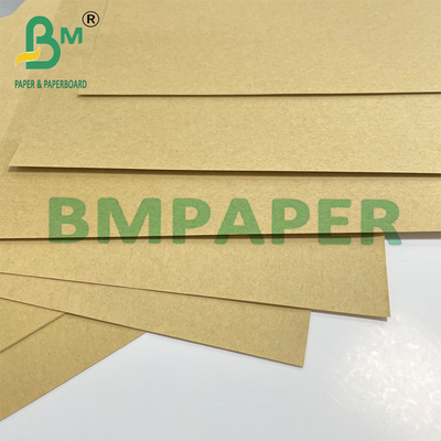 50gm 60gm Rigidez Envase marrón Papel Kraft con pulpa de madera pura