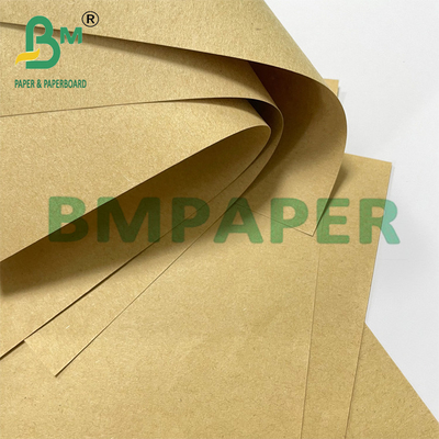 50gm 60gm Rigidez Envase marrón Papel Kraft con pulpa de madera pura