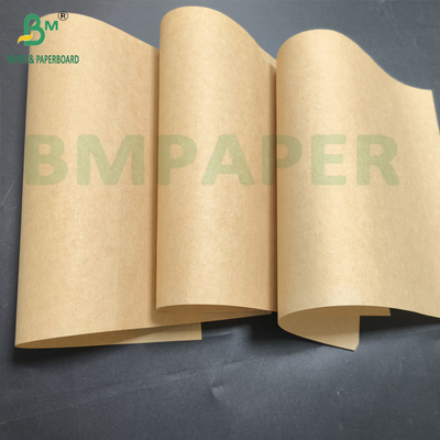 Bolso de papel de alta resistencia de papel de color marrón 70gm 80gm Kraft semi-extensible