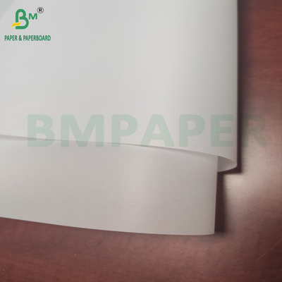 Papel de rastreo transparente de 24 en X 50 Yds Esquema y Rollo de rastreo Color blanco