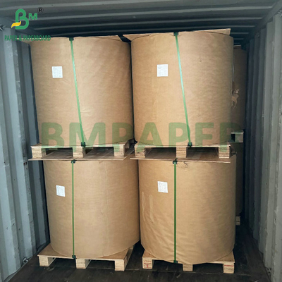 Papel Kraft marrón sin revestimiento 70 gsm75 gsm para bolsas de embalaje de cemento capa externa imprimible