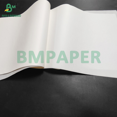 35gm 38gm Envase de alimentos Papel blanco resistente a la grasa para el kit de sándwich 7 635mm