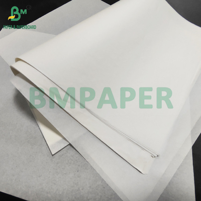 35gm 38gm Envase de alimentos Papel blanco resistente a la grasa para el kit de sándwich 7 635mm