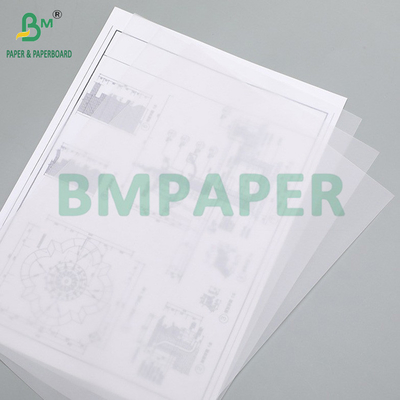 50 g 83 g de papel translúcido de trazaje Papel de mantequilla para CAD Excelente absorción de tinta