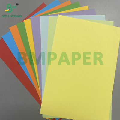 110 gm Papel offset de color brillante Multicolor Hojas sin madera Envase en rebanada a granel