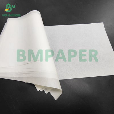 Papel de embalaje a prueba de grasa de color blanco y café de 38 gramos para el revestimiento de las papas fritas