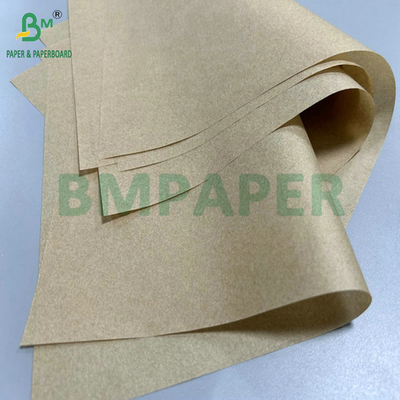 35 gr 38 gr Seguridad alimentaria Papel a prueba de grasa de color marrón para envolver hamburguesas A1 A0
