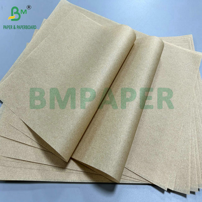 35 gr 38 gr Seguridad alimentaria Papel a prueba de grasa de color marrón para envolver hamburguesas A1 A0