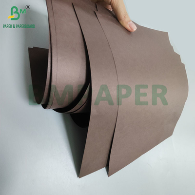 Papel resistente a la grasa de color café chocolate marrón para muffins Kit de tazas de horneado 3 5