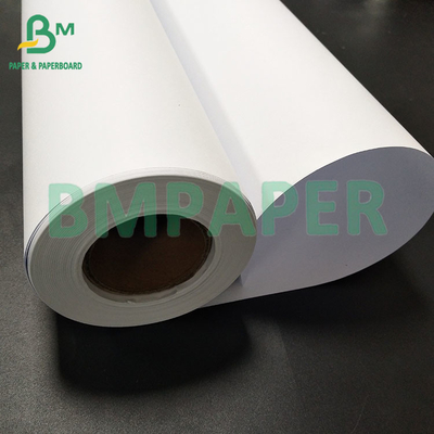Papel de fianza CAD blanco sin recubrimiento de 20LB para ingeniería en rollos de 24&quot;*150 pies