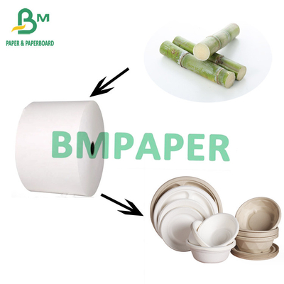 Papel biodegradable de caña de azúcar para platos desechables de 70 a 400 gramos