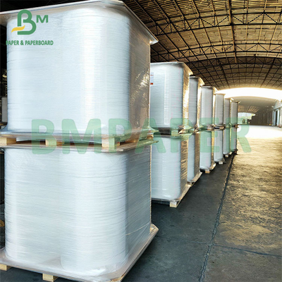 Papel de embalaje de paja impreso a medida de 28 gsm 44 mm fácilmente degradable