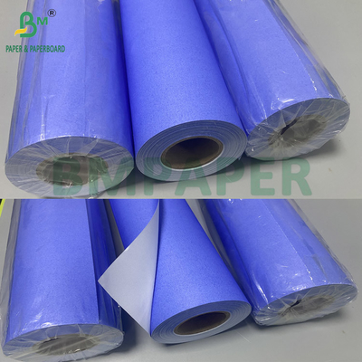 80 gramos de papel digital azul púrpura de un lado blanco de 610 mm x 50 m de 2 pulgadas