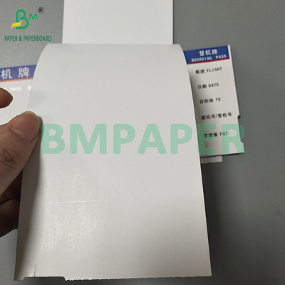 175GSM Tarjeta blanca en blanco Papel térmico Impresión lateral de doble para tarjeta de embarque