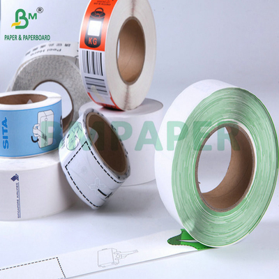 70g 80g Papel de etiqueta de etiqueta de equipaje de avión de cartón térmico doblado blanco