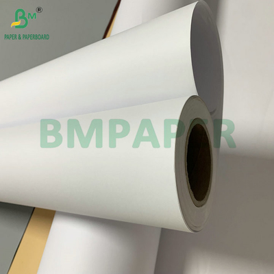 Papel blanco sin recubrimiento de 20 libras CAD para impresión por inyección de tinta 36&quot; x 300&quot; 3 rollos por cartón