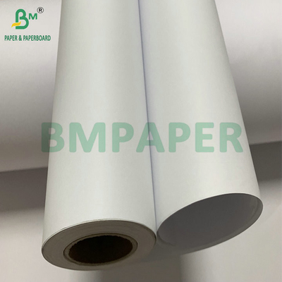 Papel blanco sin recubrimiento de 20 libras CAD para impresión por inyección de tinta 36&quot; x 300&quot; 3 rollos por cartón