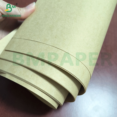 Color natural 60gm 100gm 120gm Papel artesanal marrón para bolsas de compras en hojas