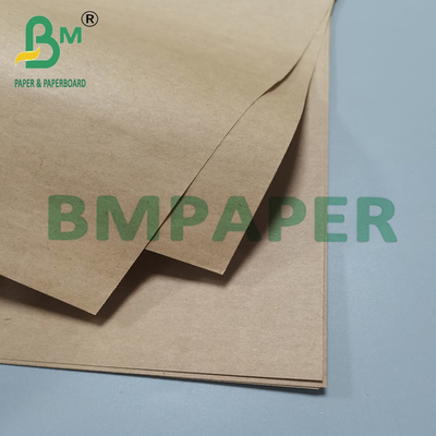 Color natural 60gm 100gm 120gm Papel artesanal marrón para bolsas de compras en hojas