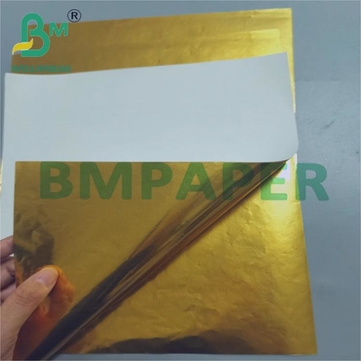 70 gramos de papel dorado brillante de resistencia a la humedad para etiquetas de bebidas 70 cm x 100 cm