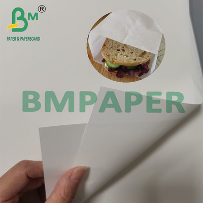 18 g Kit5 Papel Sandwich Blanco a prueba de aceite de grado alimenticio 70 x 100 cm