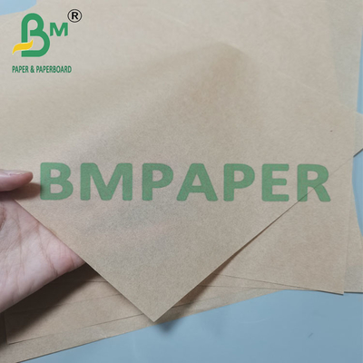 34 g 635 mm de ancho Papel de abrigo sin blanquear de grado alimenticio con silicones a prueba de grasa