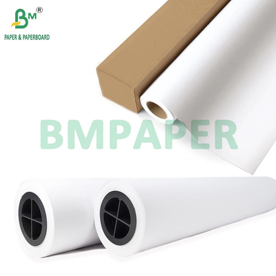 Papel de dibujo de inyección de tinta ultrablanco sin recubrimiento de 20 libras para impresoras de gran formato
