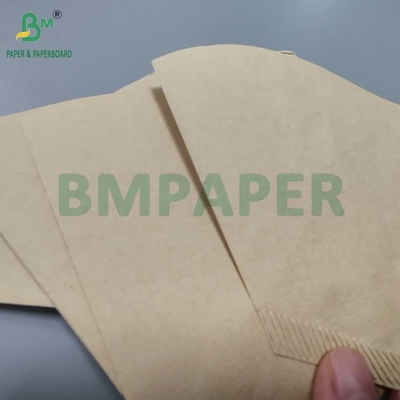 Hoja de papel de filtro de café natural de 50 gramos de color blanco marrón para la máquina de café a goteo