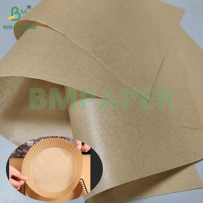 40GSM Papel de hornear desechable de grado alimenticio marrón para microondas