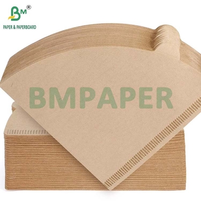 Papel natural de filtro de café marrón sin blanquear biodegradable a altas temperaturas