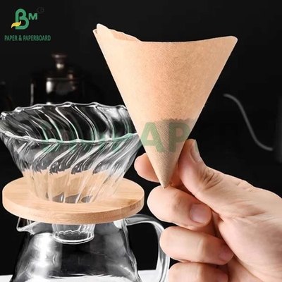 Papel natural de filtro de café marrón sin blanquear biodegradable a altas temperaturas