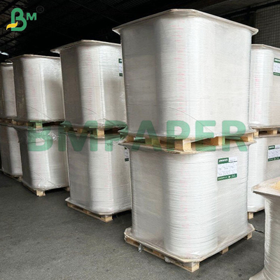 Papel de embalaje de paja blanco de calidad alimentaria reciclable en rollo 24/28 GSM