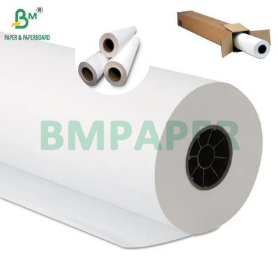20 libras de papel de inyección de tinta de primera calidad rollos de papel CAD blanco mate 914mm x 30m