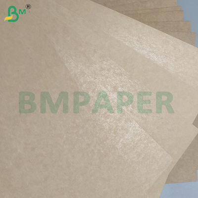 190gm+15gm Revestimiento de PE seguro para alimentos Papel de bolsita marrón virgen