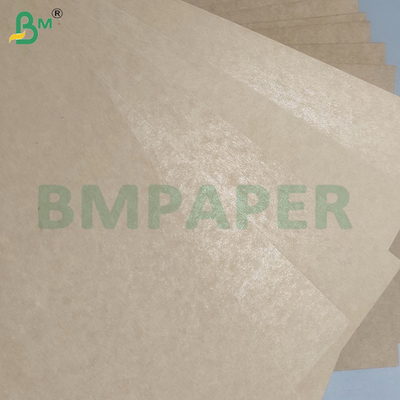 190gm+15gm Revestimiento de PE seguro para alimentos Papel de bolsita marrón virgen