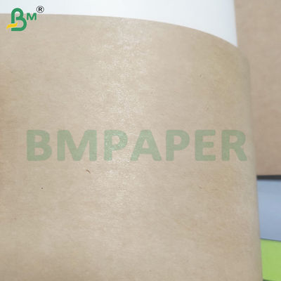 190gm+15gm Revestimiento de PE seguro para alimentos Papel de bolsita marrón virgen