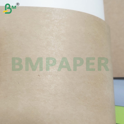 190gm+15gm Revestimiento de PE seguro para alimentos Papel de bolsita marrón virgen