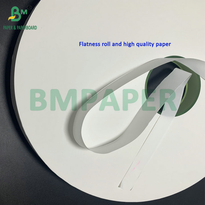 Papel Kraft blanco de 32 mm y 24 g para envases individuales de paja
