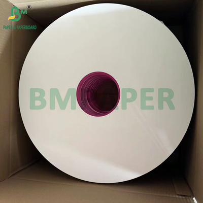 Papel de envoltura blanco plano de 24 gm 28 gm para pajitas de beber 44 mm 53 mm de grado alimenticio