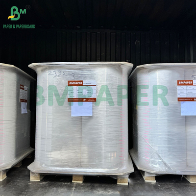 Papel de envoltura blanco plano de 24 gm 28 gm para pajitas de beber 44 mm 53 mm de grado alimenticio