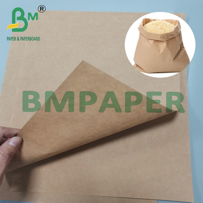 80g 25kg 40kg Papel Kraft de bolso de cartón de color marrón y extensible