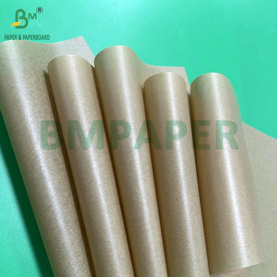 4 x 3 pies 30gm 40gm papel de pergamino de silicona de color Kraft para hornear alimentos