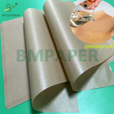 4 x 3 pies 30gm 40gm papel de pergamino de silicona de color Kraft para hornear alimentos