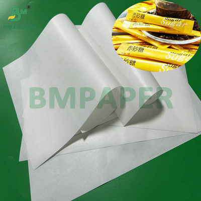 Papel recubierto en PE de 28 cm y 45 gramos para el embalaje de azúcar brillante de un lado