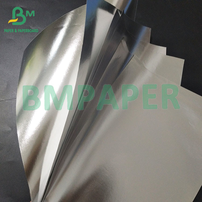 70 gramos de papel metalizado de aluminio de plata impermeable para etiqueta de cerveza de resistencia húmeda
