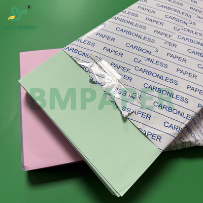 55 - 80gm Papel CF sin carbono para recibos Hojas de color rosa claro verde azul amarillo