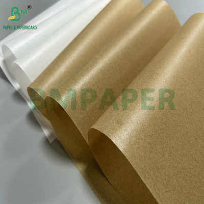 40 g 50 g Papel revestido de cera de color blanco marrón no adhesivo para hornear 12 "x 12"