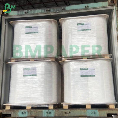 Papel de envoltura para palillos de dientes blanco de grado alimenticio Rollo 24 - 28GSM 26,5-32 mm de ancho Pulpa virgen Kraft biodegradable